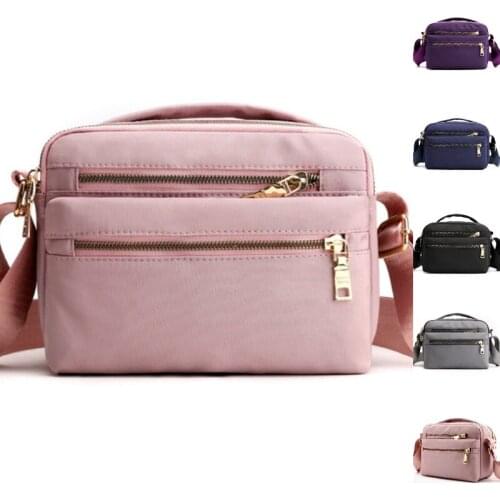 Women Nylon Shoulder Bag Waterproof Multi-pocket Zipper Bag Luxury Handbags Women Crossbody Bags For Designer Bolsa Feminina