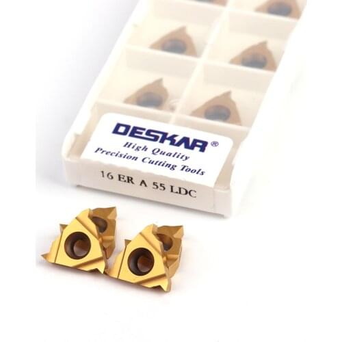 DESKAR 16IR 16ER AG60 AG55 A55 A60 G55 G60 LDC Original CNC Threading Inserts Lathe Cutting Tools Carbide Cutter Blades