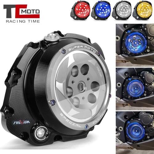 Clear Clutch Cover for Suzuki GSXR1000 GSX-R GSXR 1000 2007-2008 Engine Transparent Clutch Case Cover Guard GSX R1000 GSX-R1000