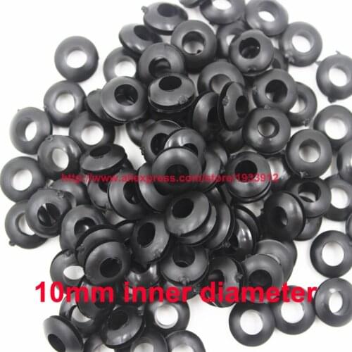 10mm inner diameter rubber wiring hole plug cable seal grommet ring wire gasket