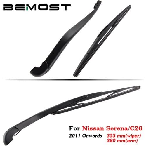 BEMOST Car Rear Windshield Wiper Arm Blade Brushes For Nissan Serena C26 Hatchback 2011 Onwards Washer Auto Accessories Styling
