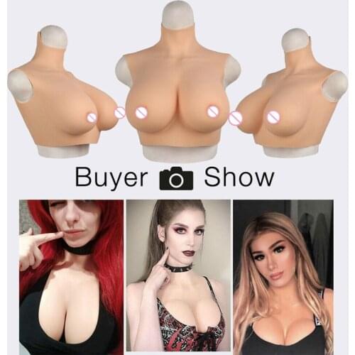 No-oil Silicone Breast Form Breastplate Fake Boobs Realistic Soft Boob Bionic Skin Crossdresser Transgender Queen Mastectomy Bra
