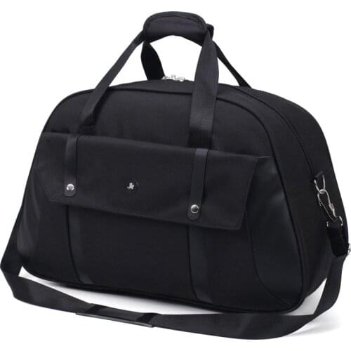 Blue Travel Bag with Shoulder Strap Duffel Carry on Hanging Suitcase Clothing Men Women Handbag Totes Business