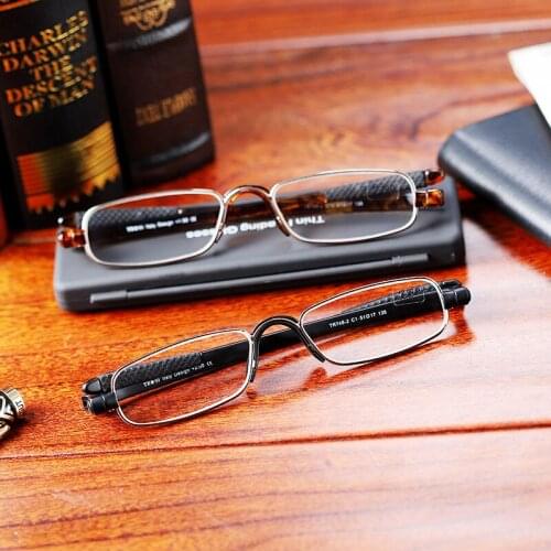 2019 GLAUSA Folding Reading Glasses Rotate 360 Degrees TR90 Frame Men Women Retro Reading Glasses 1.0 1.5 2.0 2.5 3.0 3.5 4.0