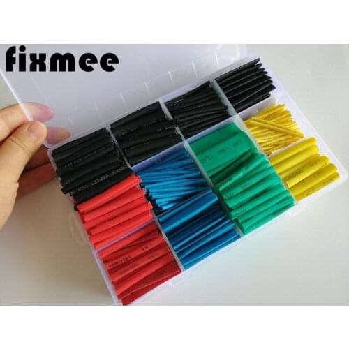 Fixmee 530 Pcs Heat Shrink Tubing Tube Assortment Wire Cable Insulation Sleeving Set