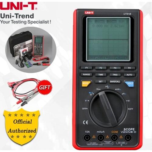 UNI-T UT81B/UT81C Scope Digital Multimeter; Resistance/Capacitance/Frequency/Diode Test, USB Interface, LCD Backlight