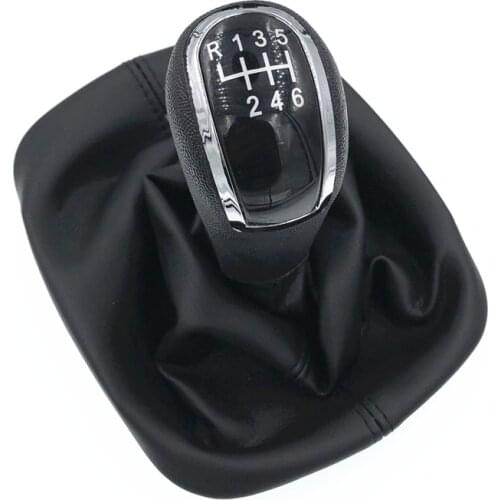 High Quality 6 Speed HZTWFC-14.4 For Skoda Superb 2008-2013 Car Gear Shift Knob With Black Boot
