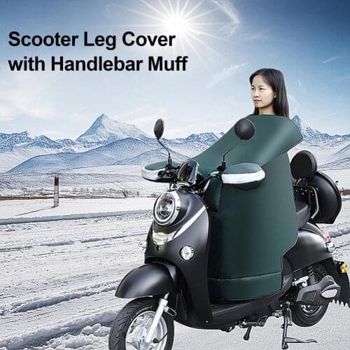 Motorcycle Leg Protection with Handlebar Muffs Winter Waterproof Windproof Cover for Motorcycle Scooters Leg Cover Knee Blanket