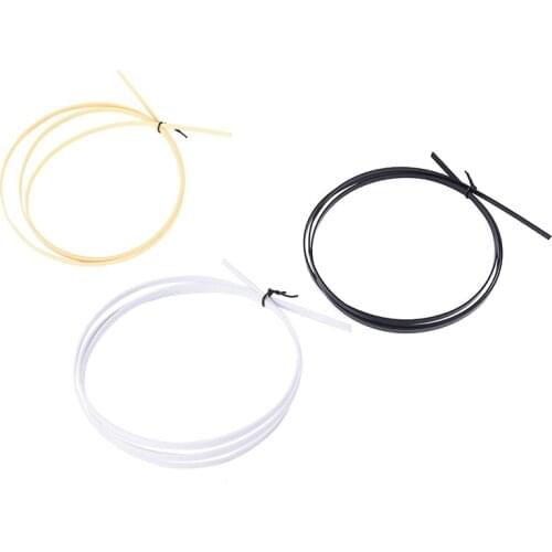 165* 0.6* 0.15cm ABS white/black/yellow Guitar Binding Inlay Purfling Strip 1PC