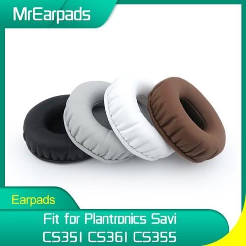 MrEarpads Earpads For Plantronics CS351 CS355 CS361 Headphone Headband Replacement Ear Pads Earcushions Parts