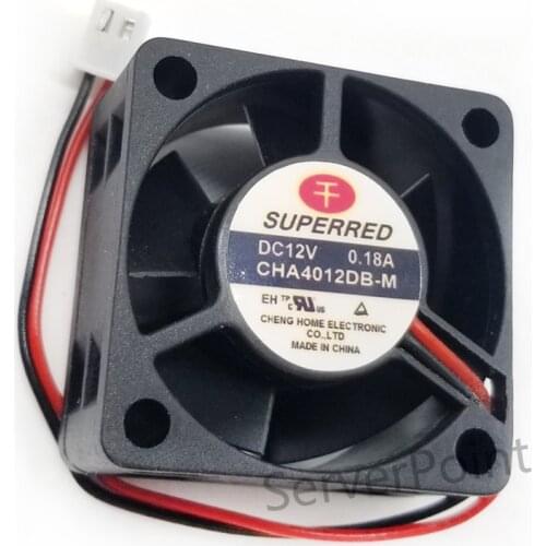 CHA4012DB-M 4cm DC 12V 0.18A 40*40*20mm 2 Wires Cooling Fan
