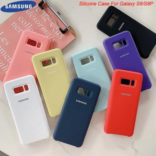 Original Liquid Silicone Case Soft-Touch Silky Protective Cover For Samsung Galaxy S8/S8 Plus