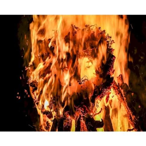 GATYZTORY DIY Painting By Numbers Fire Landscape Home Acrylic Paint Adult Coloring By Numbers Handpainted Wall Art Picture Uniqu