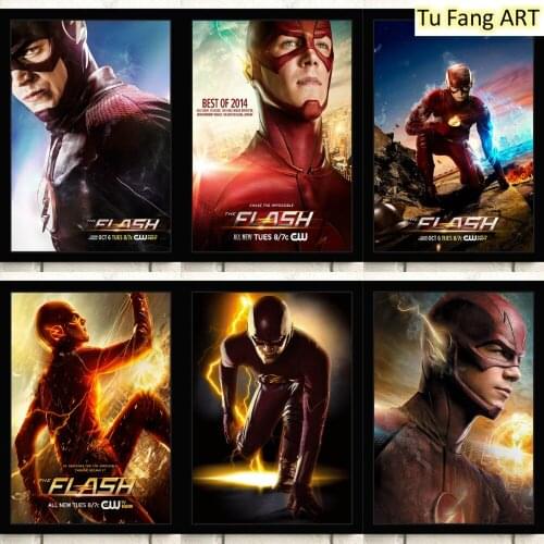 Canvas Painting Wall Art Marvel Flash Grant Gustin Home Decoration Posters and Prints Pictures for Living Kids Nordic Room Decor