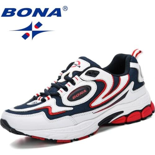 BONA Outdoor Sport Shoes Men Sneakers Shoes Running Shoes Comfy Men Brand Anti-Skid Off-Road Jogging Walking Trainers Male
