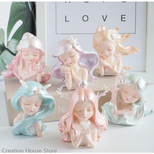 Cute Ocean Girl Girlfriends Birthday Gifts Creative Home Decoration Pearl Conch Starfish Shell Seahorse Girl Kawaii Room Decor