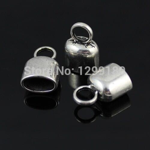 50pcs/lot Cord Crimp End Caps Buckle Tips for Necklace Bracelet Ropes Cords Connectors Clasp,DIY Accessories (K00166)