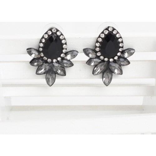 TODOX New earrings color crystal Geometric Rhinestone earrings ins style elegant oranment women earrings bohemia cute girl gifts