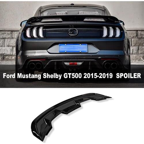 Carbon fiber Elevated Big Tail wing Spoiler For 15-20 Ford Mustang GT500 Replacement Modification Accessories