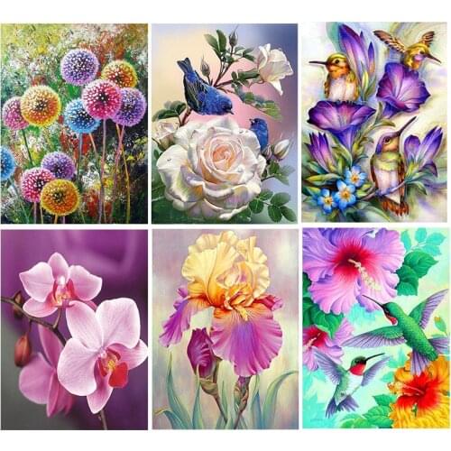Full Drill Mosaic Flower Diamond Embroidery home decoration 5D DIY Diamond Painting Cross Stitch Art Gift
