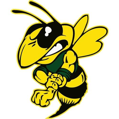 S40715# Various Sizes Self-adhesive Decal Angry Hornet Wasp Car Sticker Waterproof Auto Decors on Bumper Rear Window