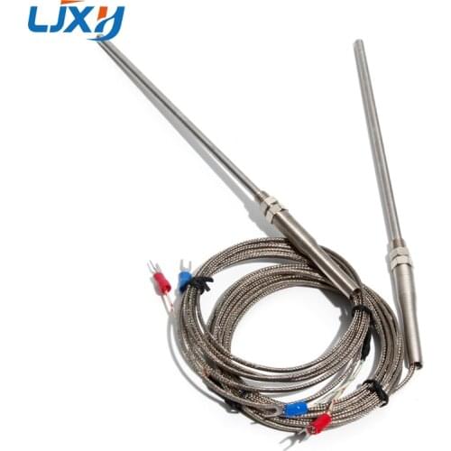 LJXH 5x150mm Probe Type K Thermocouple for Temperature Controller 1m/2m/3m/4m/5m