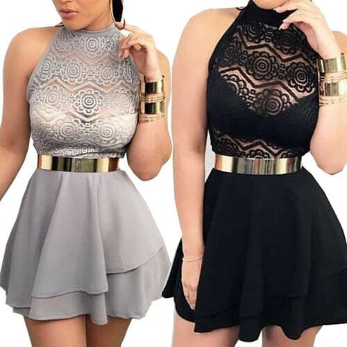 Women Dress Slim Bandage Bodycon Women Sleeveless Halter Dresses Club Party Mini Dress Ladies Summer Clothing