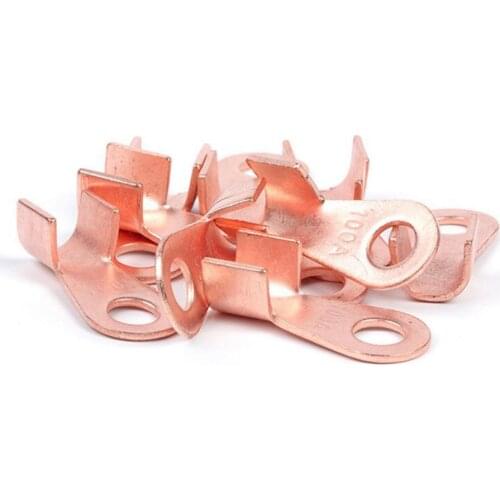 10 PCS Copper Circular Splice Terminal Copper Terminal OT-3A/5A/10A/20A/30A/40A/50A/60A/80A/100A/150A/200A Open Copper Nose