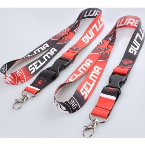 100pcs/lot DHL free shiping Customized lanyard 20mm wide sublimation polyester lanyard with release buckle,Custom lanyards