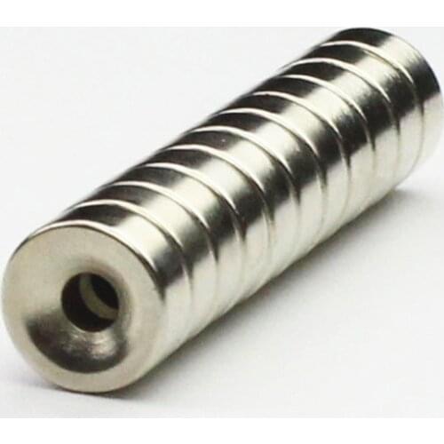 12Pcs/lot Reprap Delta Kossel K800 round super special magnetic holder countersunk magnet stacked for 3D printer parts