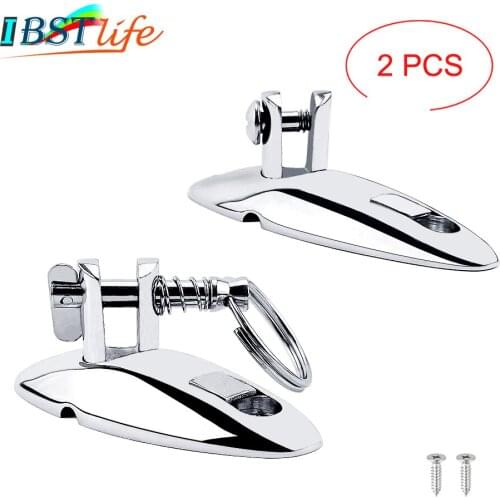 2PCS/Lot Stainless Steel 316 Heavy Duty 360 Degrees Swivel Quick Release Boat Bimini Top Deck Hinge Marine Hardware Accessories