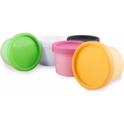 2pcs Lovely Candy Color 50g Empty Cosmetic Sample Contrainer Jars Refillable Bottle Plastic Jar Pot