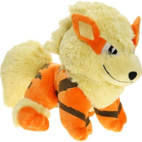 30CM Anime Pokemon Arcanine Plush Toy Dolls Cartoon Evolution Edition Growlithe Cute Stuffed Creative Soft Pillow