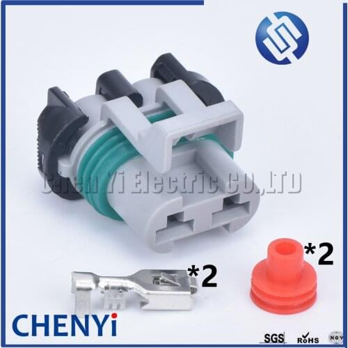 5 set 2Pin Female Connector 15363990 15363993 15344054 For Water Tank Fan Radiator Plug Map Sensor