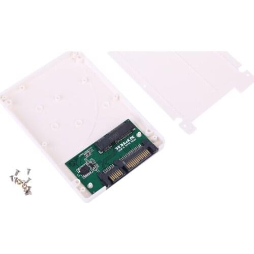 7mm mSATA SSD to 2.5 Inch SATA Adapter Enclosure Converter Hard Disk Drive Box