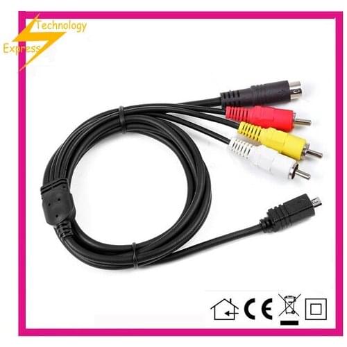 AV A/V TV Video Cable Cord Lead For Sony Handycam Camcorder DCR-HC51 DCR-SR30/e HDR-XR260/e/l DCR-SR190/e HDR-CX200/v/e/l/b