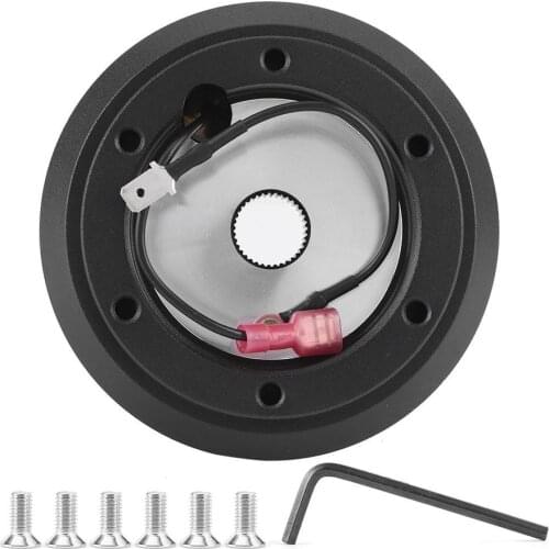 Car Steering Wheel Hub Adapter Connector Base SRK-100H Fit for Mitsubishi Eclipse Billet + Aluminum Alloy Steering Wheel Adapter