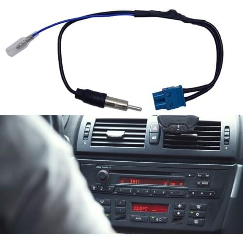 Car AM/FM Radio Antenna Adapter Dual FAKRA Aerial Adaptor Signal Amplifier Booster Cable For Audi BMW VW Golf Passat B6/7 Tiguan