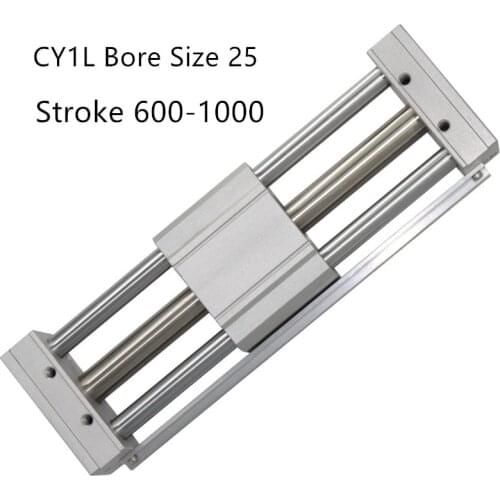 CY1L CY1L25 RMTL Magnetically Coupled Rodless SMC Air Cylinder CY1L25-600 CY1L25-700 CY1L25-800 CY1L25-900 CY1L25-1000