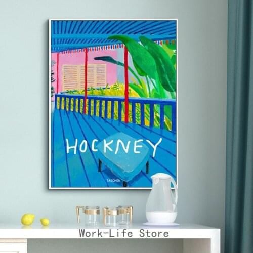 David Hockney Taschen Modern Oil Painting bstract Colorful Canvas Art Paintings Posters Wall Art Prints Living room decor pop