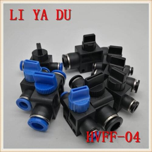HVFF-04 Pneumatic Tube Quick Connector Unidirectional Unloading Pressure Relief Valve HVFF4