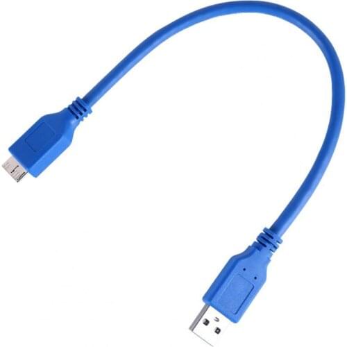 Hard Disk Connecting Cable USB 3.0 High-speed Transmission Mobile AM Male to Micro-B Hard Drive Connecting Line for Computer