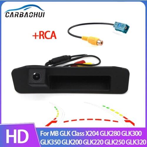 CCD HD Car Trunk Handle Rear View Camera for Mercedes Benz GLK Class X204 GLK280 GLK300 GLK350 GLK200 GLK220 GLK250 GLK320 13-19