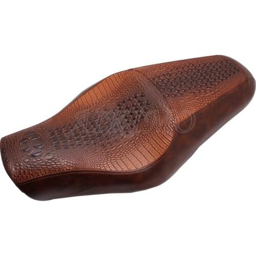 Motorcycle Brown Driver Passenger Saddle Two Up Seat For Harley-Davidson Sportster XL883 1200