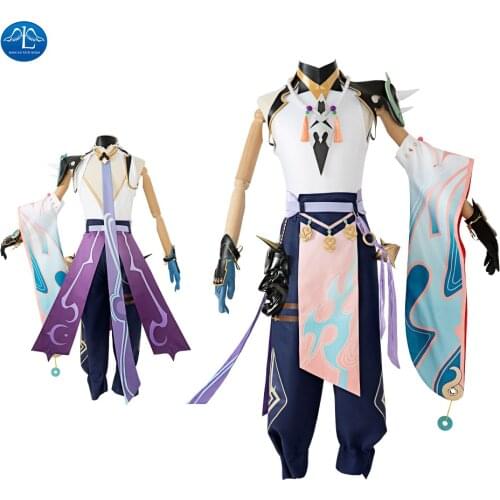 Game Genshin Impact Cosplay Xiao Cosplay Costume Anime Xiao Costume Halloween Outfit Fancy Dress Custom Made Women Dress