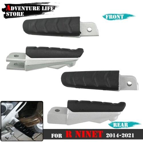 Motorcycle Aluminum Front and Rear Footrests Foot pegs Pedals Cafe Racer Rest Footpegs For BMW R NINE T R9T R NINET 2014-2018