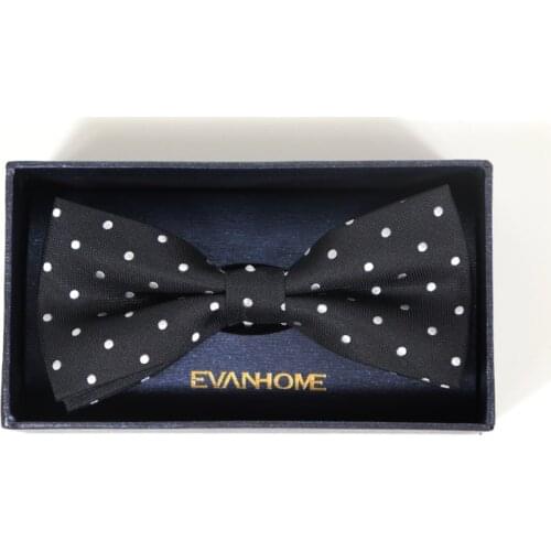 High Quality Dot Black Bow Tie For Men Mariage Party Dress Butterfly Bowtie Wedding Gifts Without Box