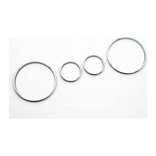 Chrome Interior Dash Gauge Dial Ring Set for BMW E39 5 Series