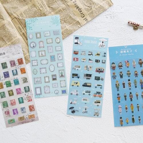Colorful Creative Various Designs Decorative Stickers For Phone Diary Sticker Scrapbook Decoration PVC Stationery Stickers