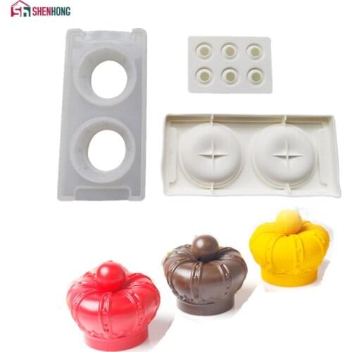 SHENHONG Hat Crown Silicone Orange Mousse Mold For Baking Cake Dessert Fruit Bakeware Chocolates Moule Pastry Pan Fondant Mould